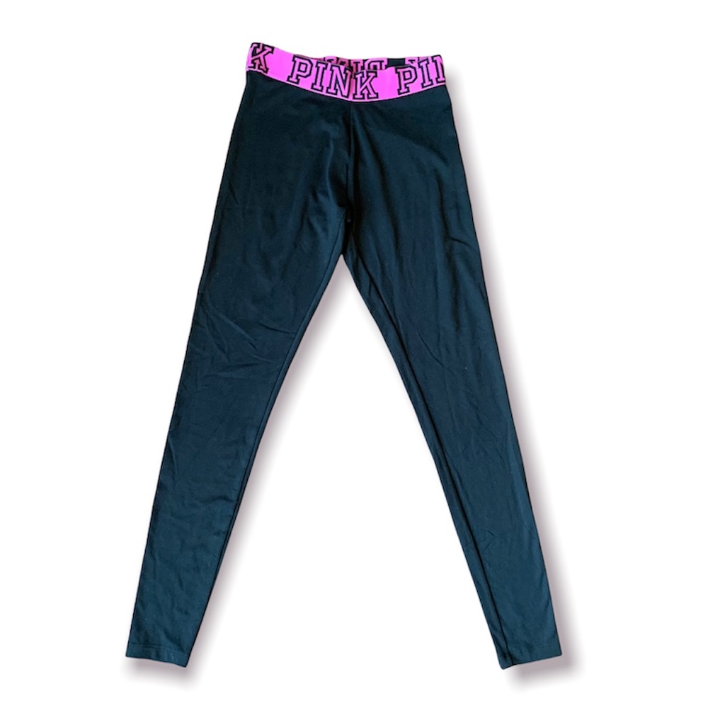 Pink VS Victoria’s Secret Yoga XS black and pink leggings